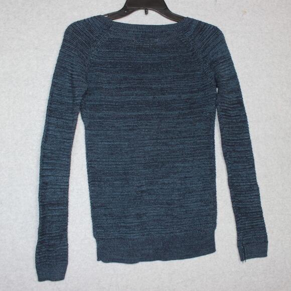 Ann Taylor LOFT Heathered Blue LS Sweater Size XS - Picture 2 of 7